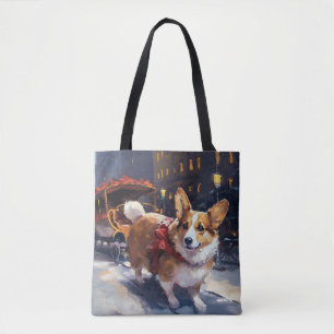 Corgi Christmas Festive Season Tote Bag