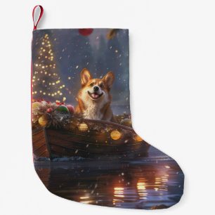 Corgi Christmas Festive Voyage Small Christmas Stocking