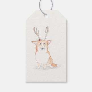 Corgi Christmas gift tags