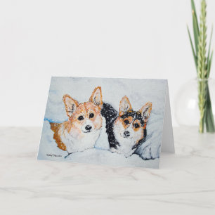 Corgi Christmas Holiday Card