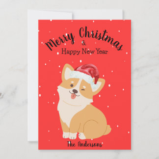 Corgi Christmas Holiday Card