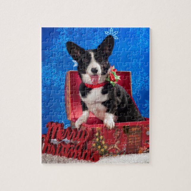 Corgi Christmas Jigsaw Puzzle (Vertical)