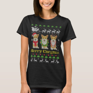 Corgi Christmas Merry Corgmas Ugly Xmas T-Shirt
