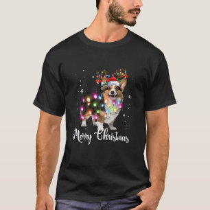 Corgi Christmas Reindeer Dog Lover T Shirt