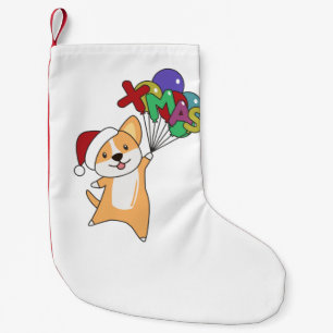 Corgi Christmas Snow Winter Animals Corgis Adult C Small Christmas Stocking