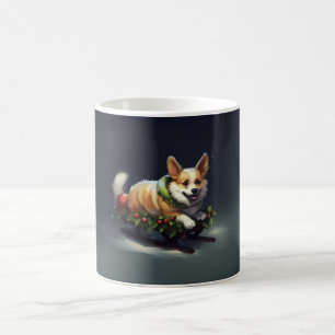 Corgi Christmas snow winter Coffee Mug