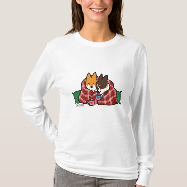 Corgi Christmas Snuggle Shirt (Front)