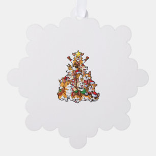 Corgi Christmas Tree Dog Santa Merry Corgmas Xmas Decoration Card