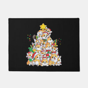 Corgi Christmas Tree Dog Santa Merry Corgmas Xmas Doormat