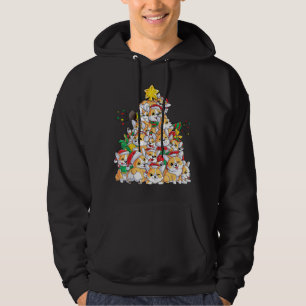 Corgi Christmas Tree Dog Santa Merry Corgmas Xmas Hoodie