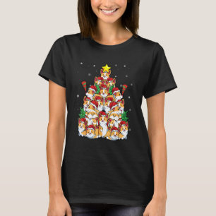 Corgi Christmas Tree Dog Santa Merry Corgmas Xmas T-Shirt