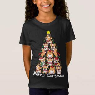Corgi Christmas Tree Merry Corgmas - Corgi Dog Xma T-Shirt