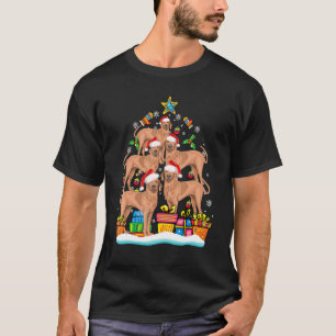 Corgi Christmas Tree Ornament Santa Hat Dog Xmas T-Shirt