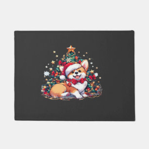 Corgi Christmas Tree Oversized T-Shirt Doormat