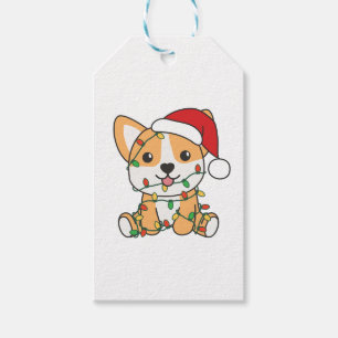 Corgi Christmas Winter Animals Dog Gift Tags