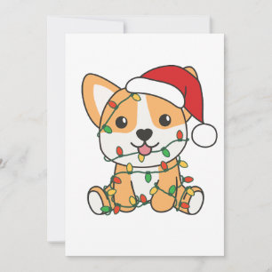 Corgi Christmas Winter Animals Dog Invitation