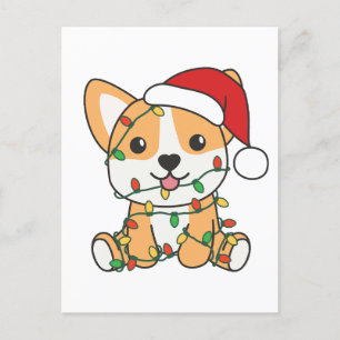 Corgi Christmas Winter Animals Dog Postcard