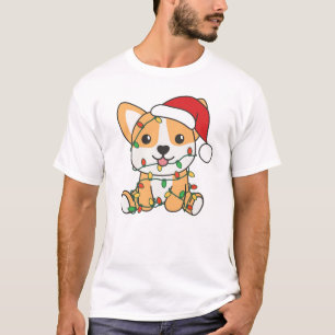 Corgi Christmas Winter Animals Dog T-Shirt