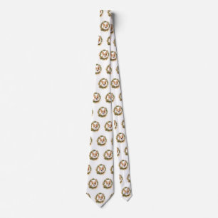 Corgi Christmas Wreath Festive Pup Tie