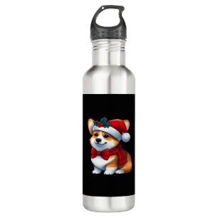 Corgi Claus A Pawsitively Merry Christmas Classic  710 Ml Water Bottle