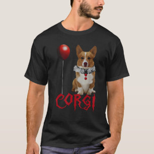 Corgi Clown Cute Dog Fur Puppy Pet Balloon Animal T-Shirt
