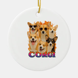Corgi Copy Ceramic Tree Decoration