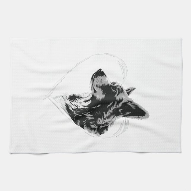 Corgi Copy Copy Copy Copy Tea Towel (Horizontal)