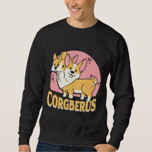Corgi Corgberus Short Dog Pun Sweatshirt