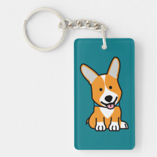 Corgi Corgis dog puppy doggy happy Pembroke Welsh Key Ring