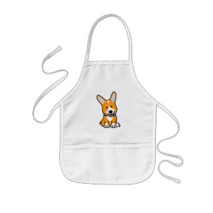 Corgi Corgis dog puppy doggy happy Pembroke Welsh Kids Apron