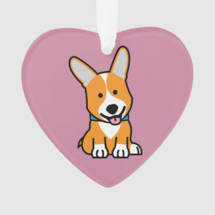 Corgi Corgis dog puppy doggy happy Pembroke Welsh Ornament