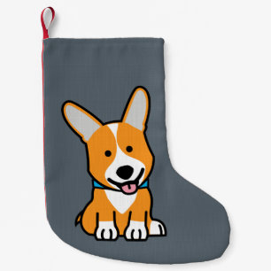 Corgi Corgis dog puppy doggy happy Pembroke Welsh Small Christmas Stocking