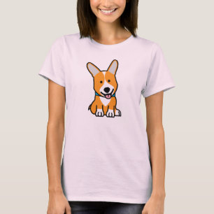Corgi Corgis dog puppy doggy happy Pembroke Welsh T-Shirt