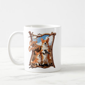 Corgi Country – Funny Corgi Tee, Rustic Americana Coffee Mug