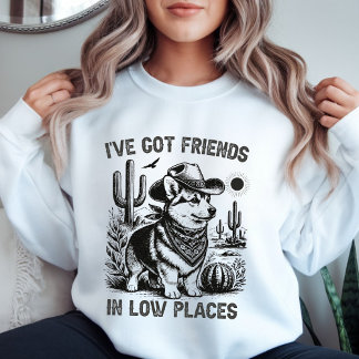 Corgi Cowboy Funny Women’s Sweatshirt