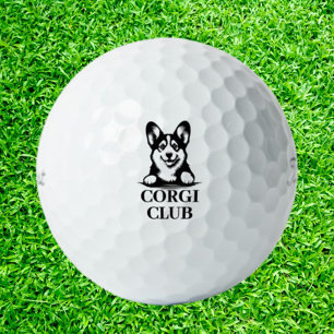 Corgi Custom Club Theme  Golf Balls