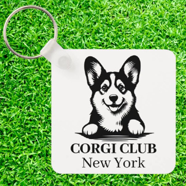 Corgi Custom Club Theme keychain (A Special Gift for Corgi Lovers Like You)