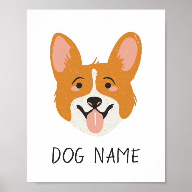 CORGI Customisable - Add Your Dog's Name Poster (Front)