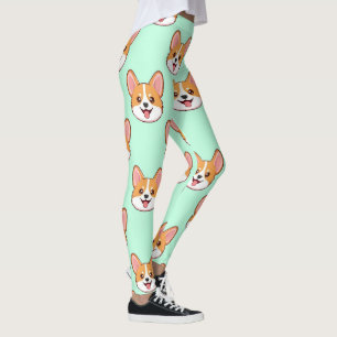 Corgi Cute Dog Lover Pattern Leggings
