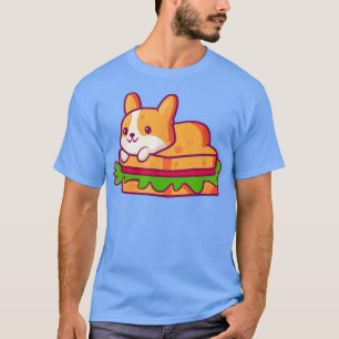 Corgi Cute Dog Lovers Sandwich Funny T-Shirt