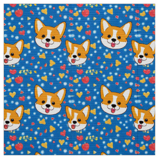corgi cuteness fabric