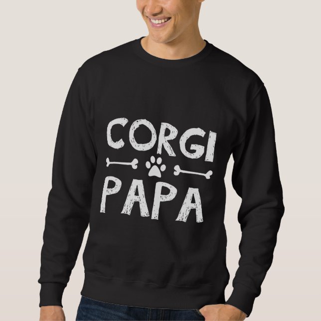 Corgi Dad  640 Sweatshirt (Front)