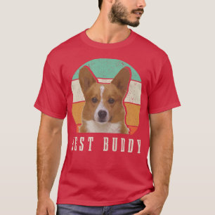 Corgi Dad Corgi Mum Best Buddy Retro Vintage Dog  T-Shirt
