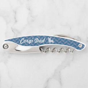 Corgi Dad Corkscrew