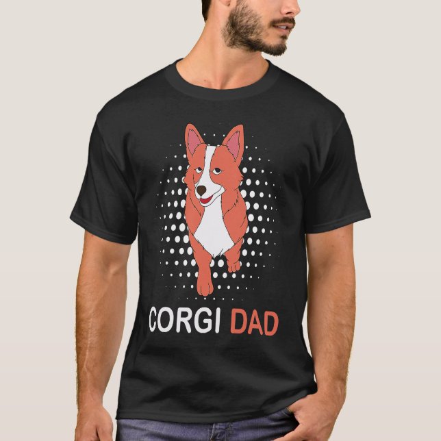 Corgi Dad Cute  Tee For Corgi Parents (Front)