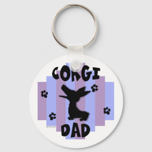 Corgi Dad Keychain