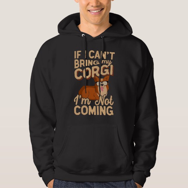 Corgi Dad Men Pembroke Welsh Corgi Dog Fathers Day Hoodie (Front)