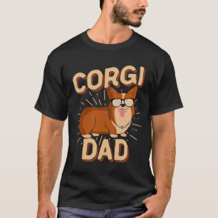 Corgi Dad Men Pembroke Welsh Corgi Pet Dog T-Shirt