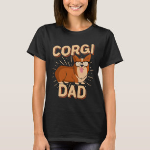 Corgi Dad Men Pembroke Welsh Corgi Pet Dog T-Shirt