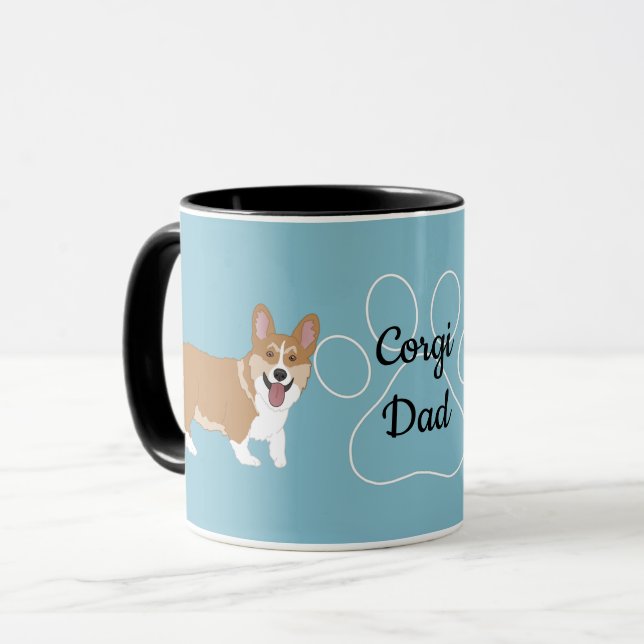 Corgi Dad  Mug (Front Left)